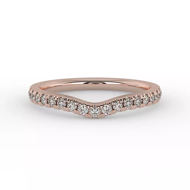 14K Rose Gold Norah Pave Band