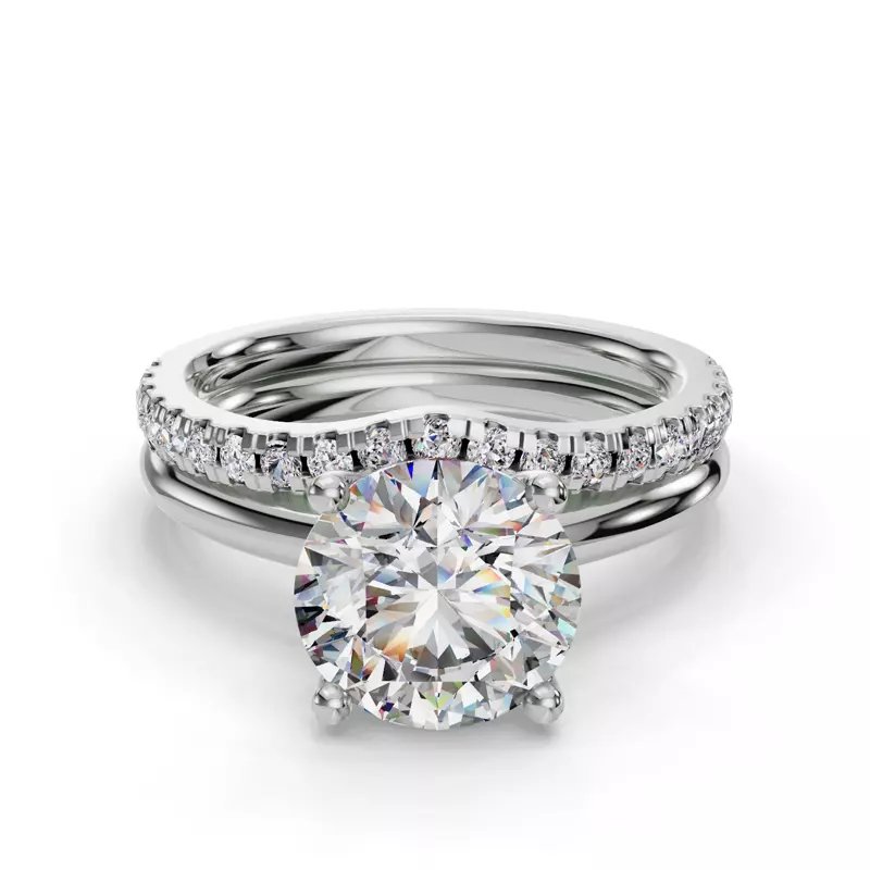 14K White Gold Norah Pave Band
