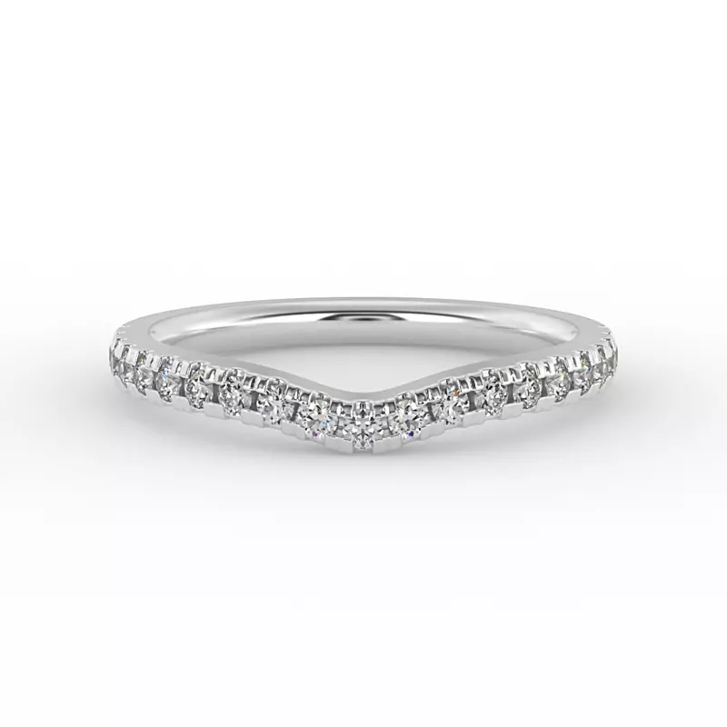 14K White Gold Norah Pave Band