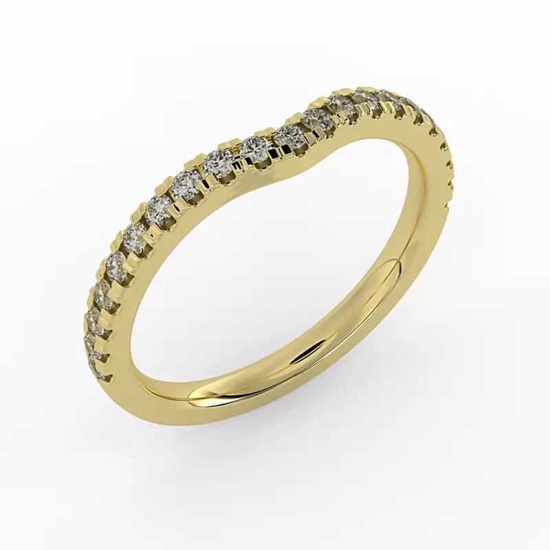 14K Yellow Gold Norah Pave Band