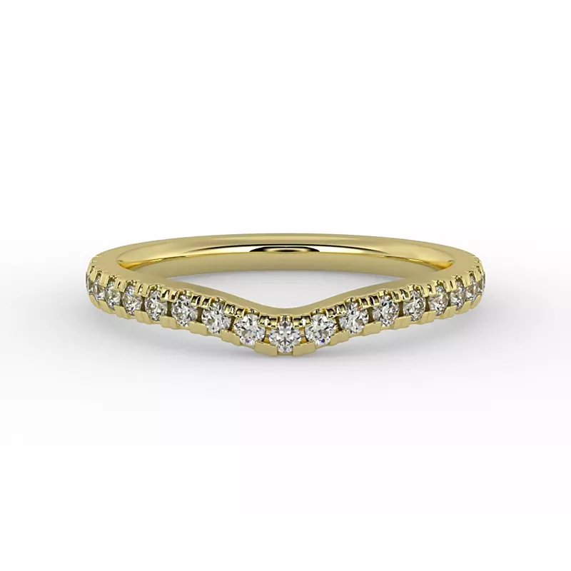 18K Yellow Gold Norah Pave Band