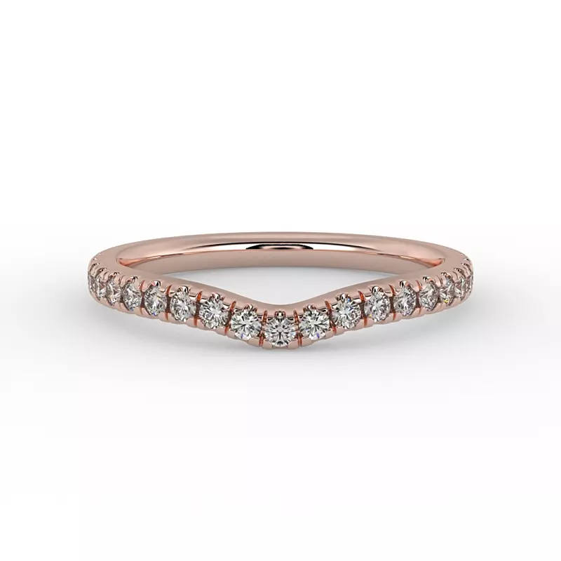 14K Rose Gold Ariella Pave Band