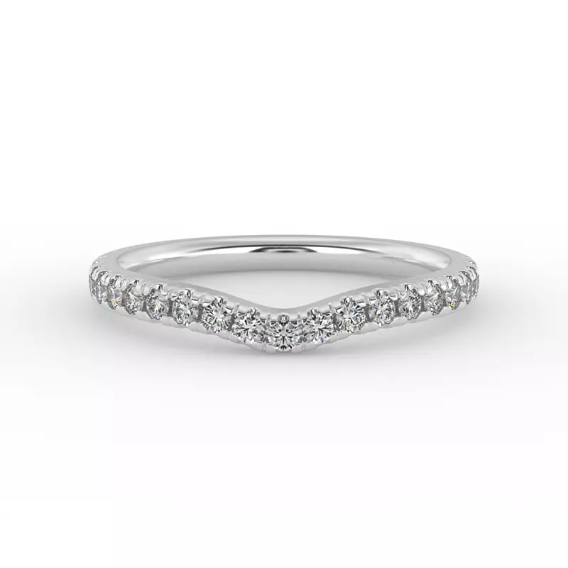 14K White Gold Ariella Pave Band