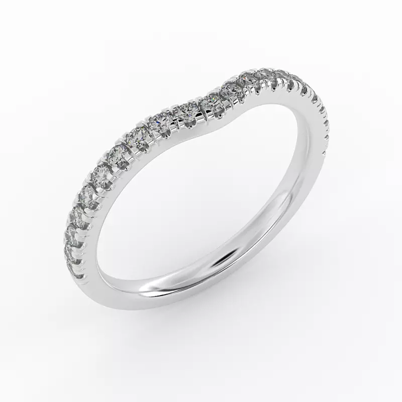 14K White Gold Ariella Pave Band
