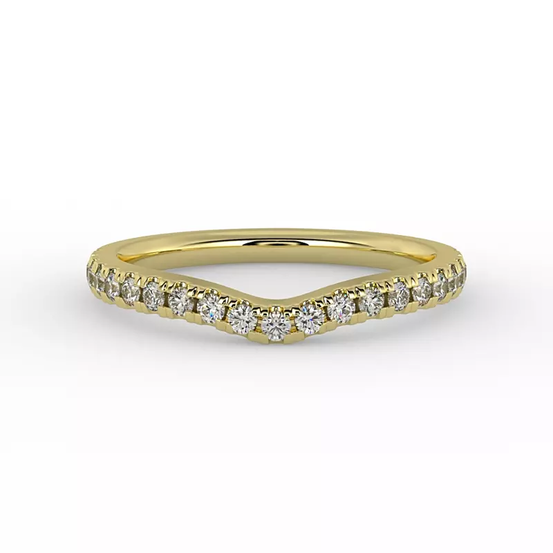 18K Yellow Gold Arabella Pave Band
