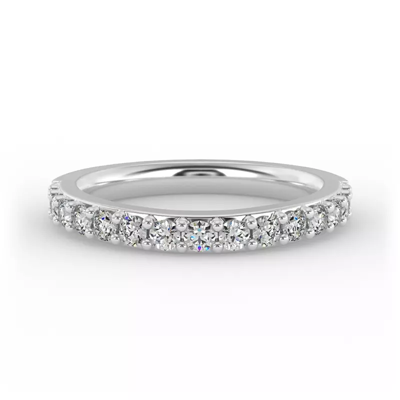 18K White Gold Leila Pave Band