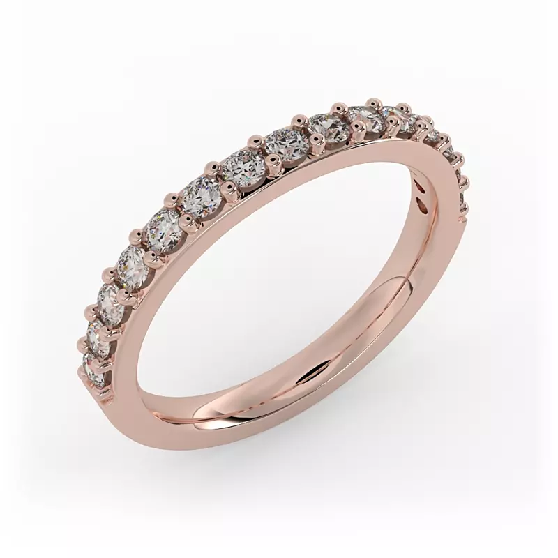 14K Rose Gold Alana Pave Band