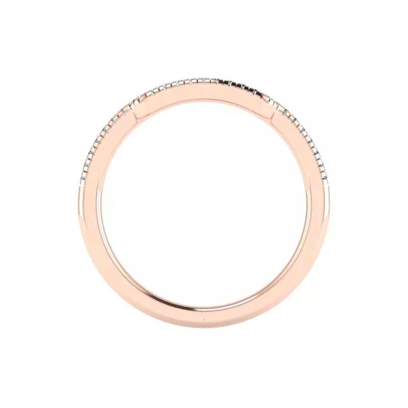 14K Rose Gold Gemma Pave Band