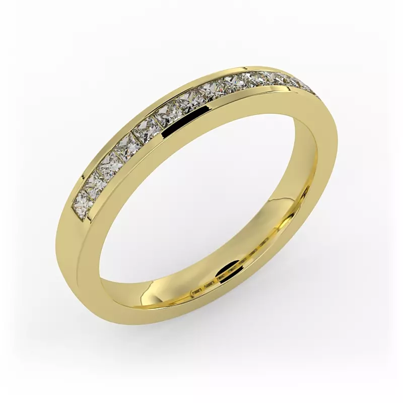 14K Yellow Gold Gracie Pave Band
