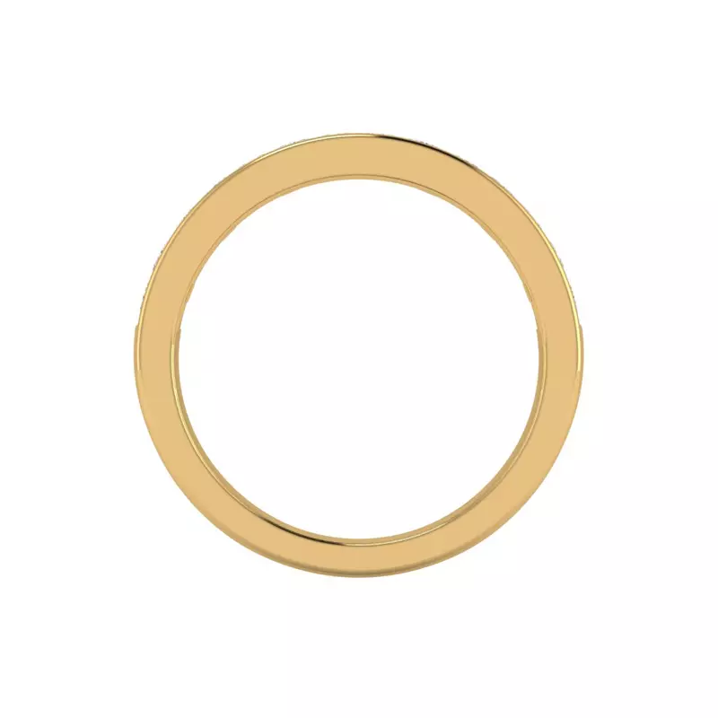 14K Yellow Gold Noelle Channel-Set Princess-Cut Band