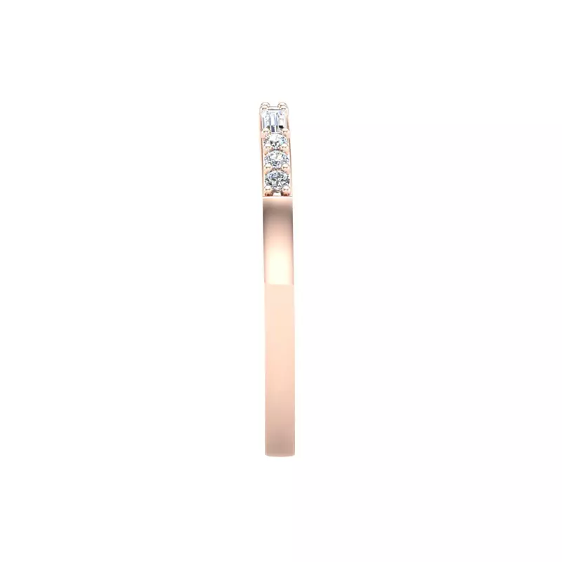 14K Rose Gold Marley Pave Band
