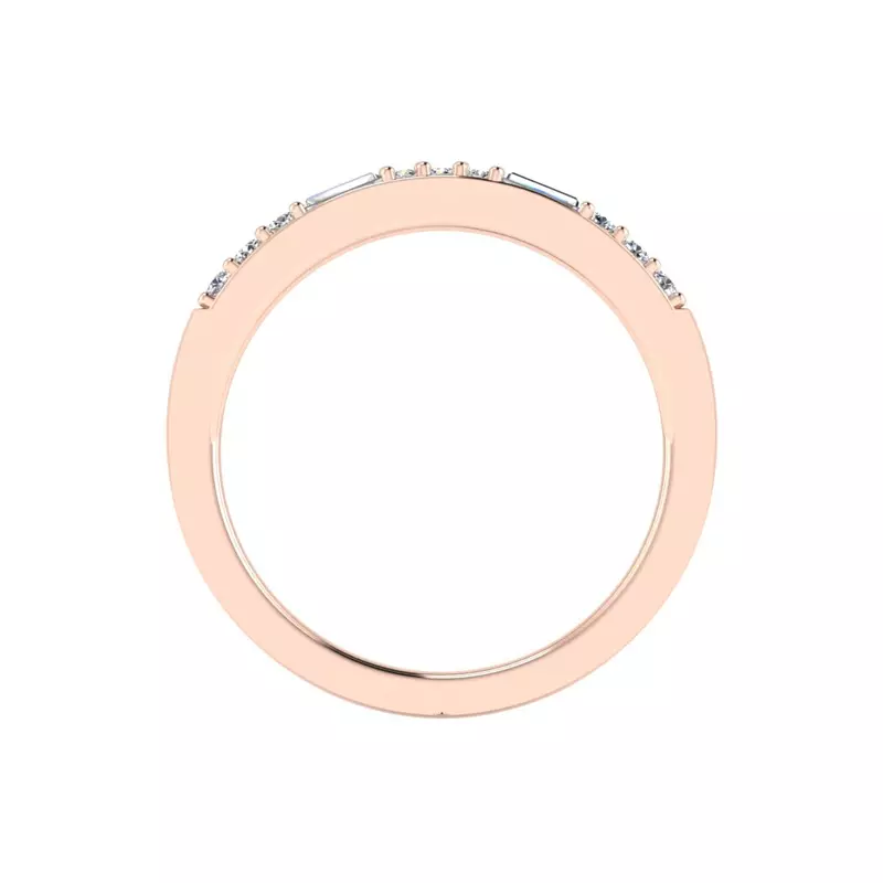 14K Rose Gold Marley Pave Band