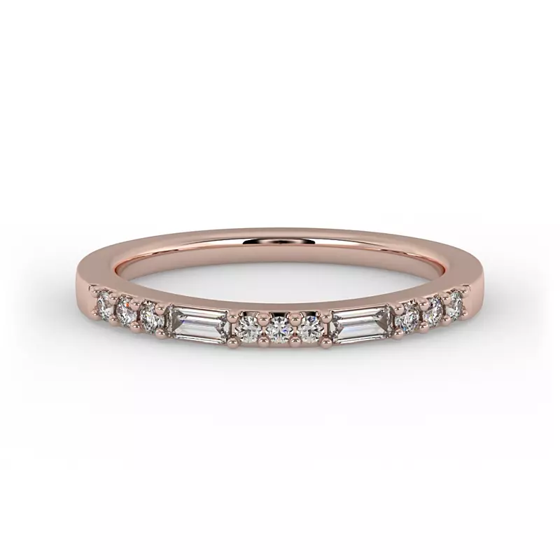 14K Rose Gold Marley Pave Band