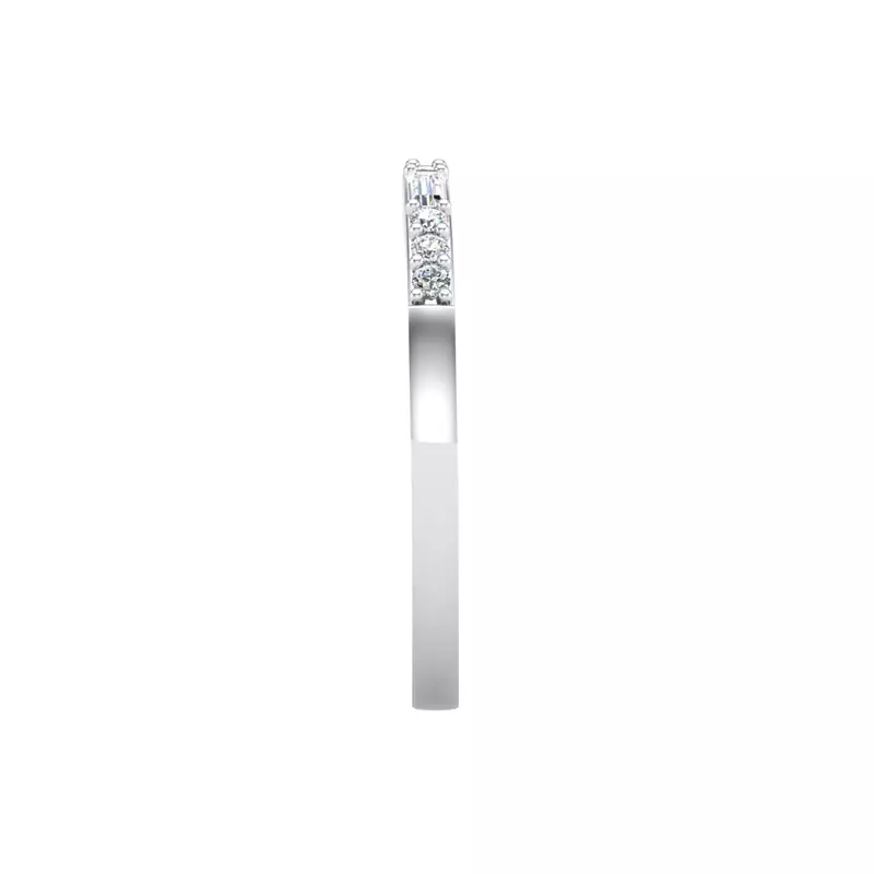 14K White Gold Marley Pave Band
