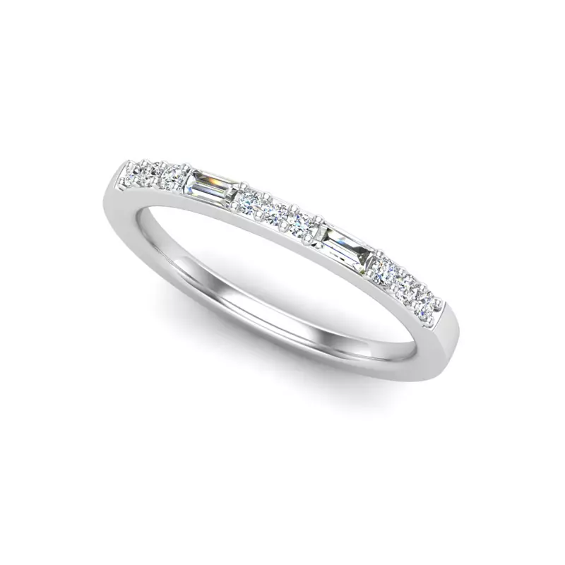 14K White Gold Marley Pave Band