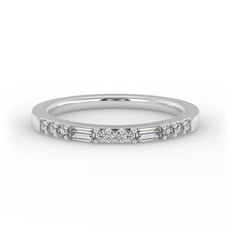 14K White Gold Marley Pave Band