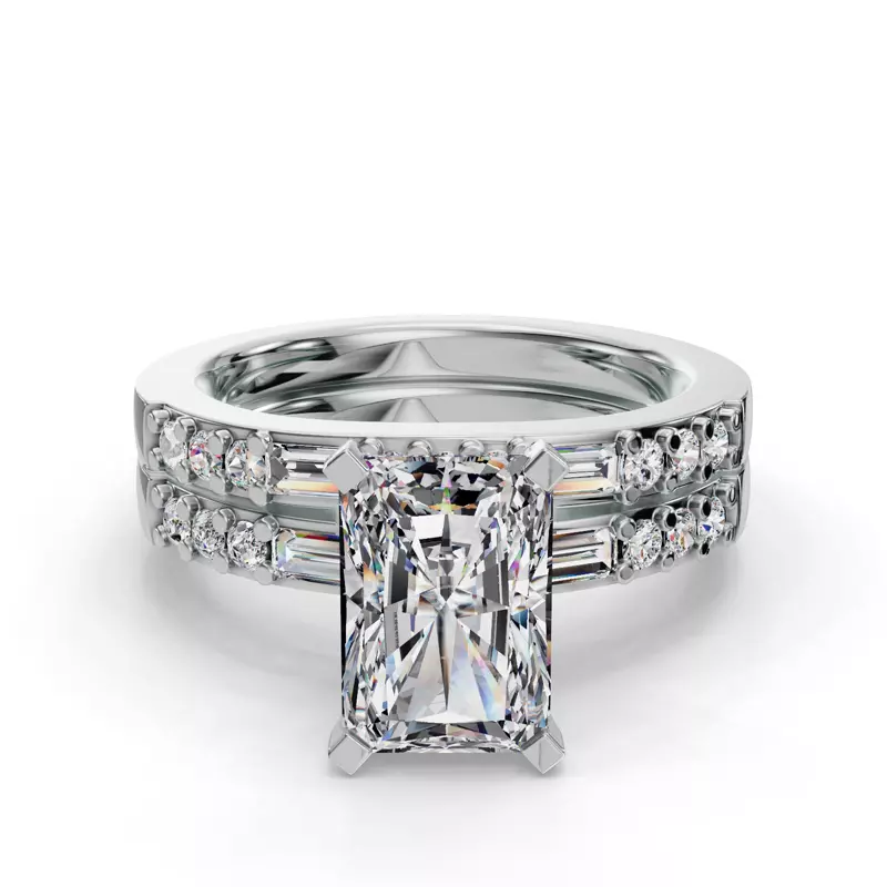 14K White Gold Marley Pave Band