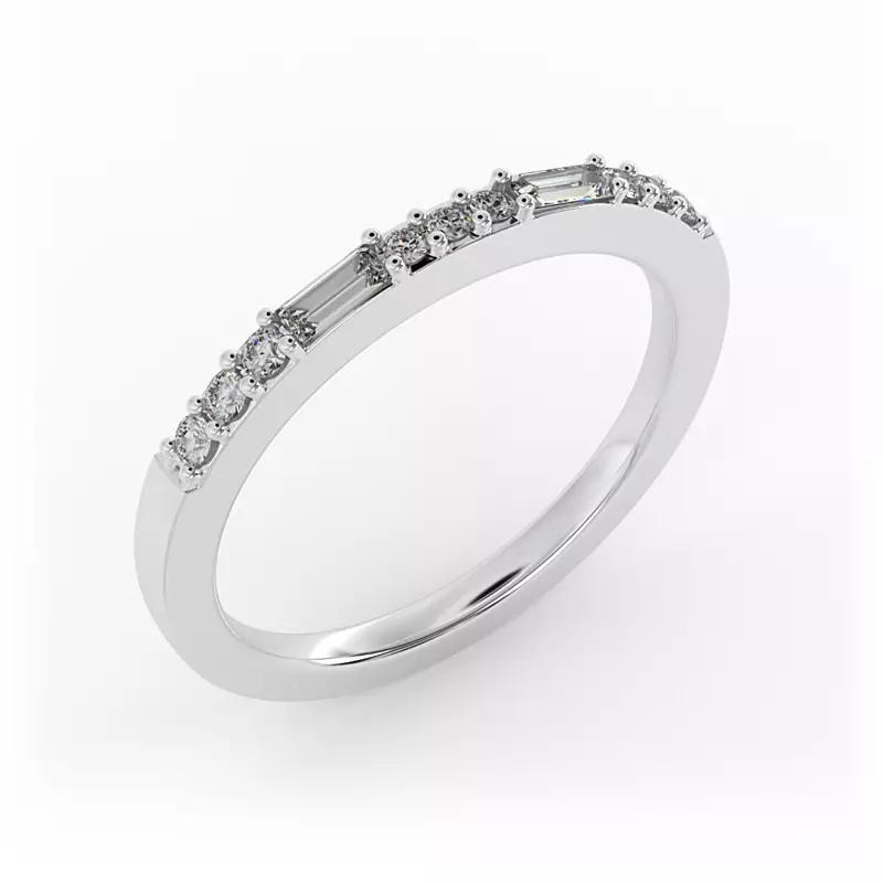 14K White Gold Marley Pave Band
