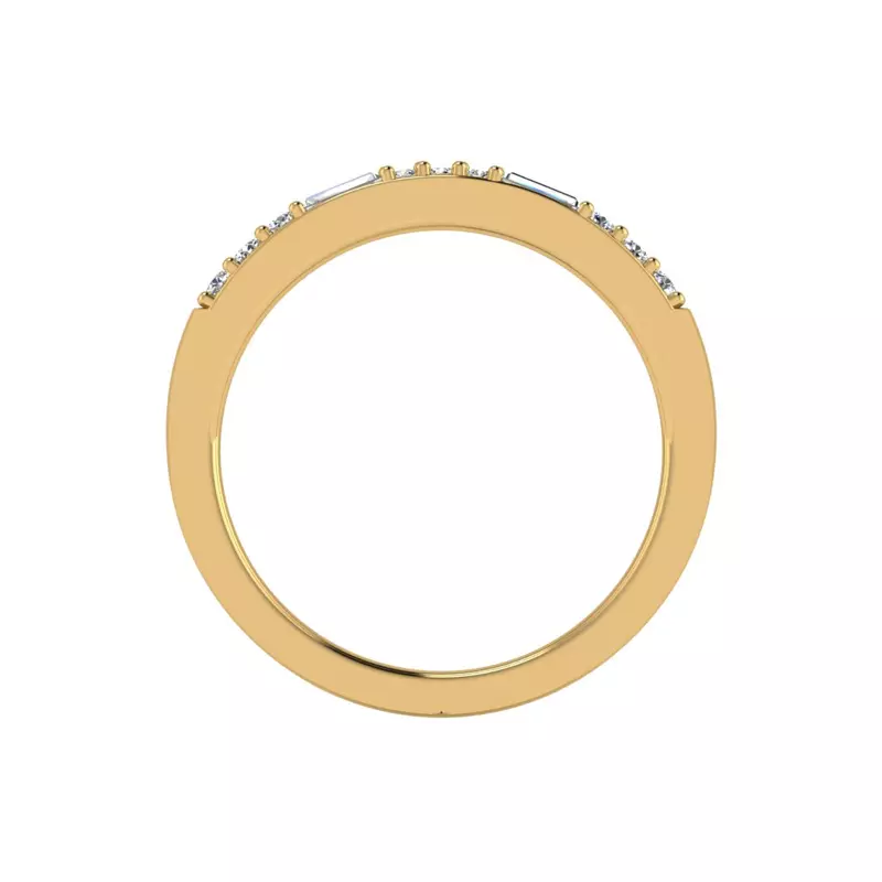 18K Yellow Gold Marley Pave Band