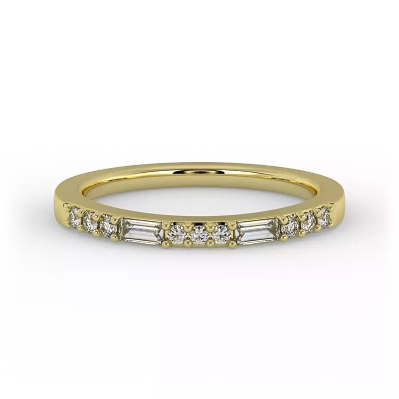 18K Yellow Gold Marley Pave Band
