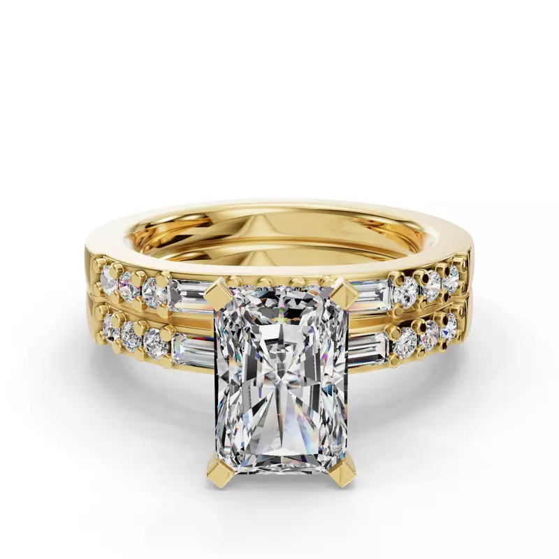 18K Yellow Gold Marley Pave Band