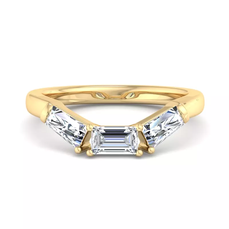 14K Yellow Gold Halle Pave Band