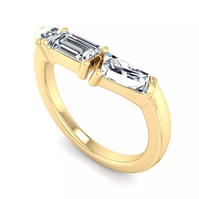 18K Yellow Gold Halle Pave Band