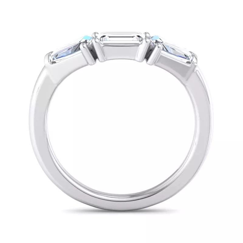 Platinum Halle Pave Band
