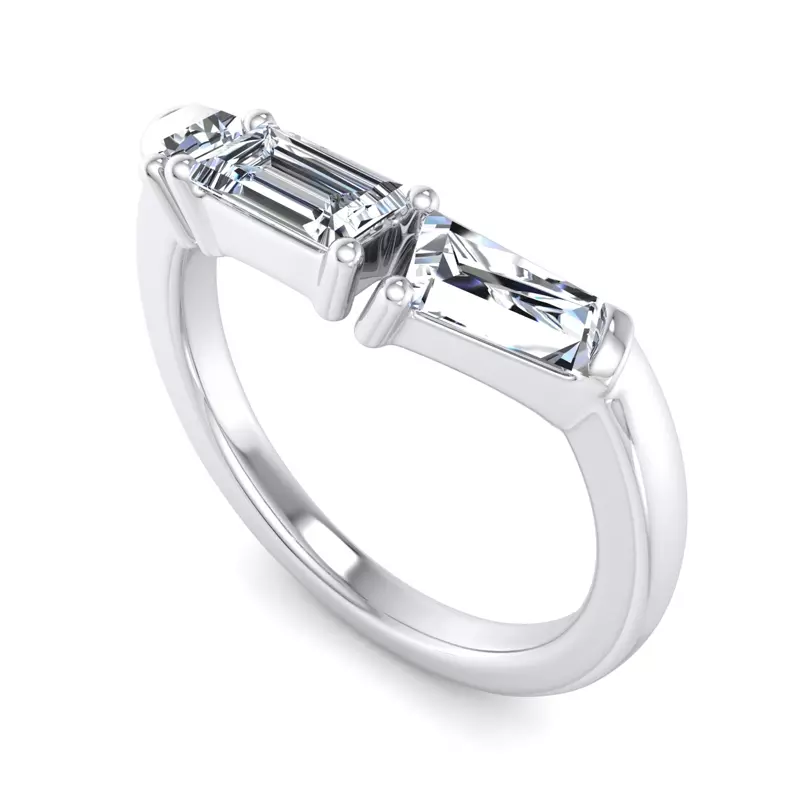 Platinum Halle Pave Band