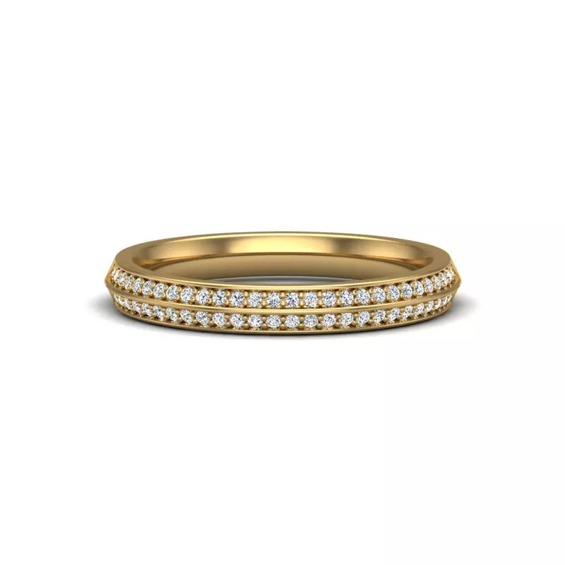 Phoenix Double Row Pave Band