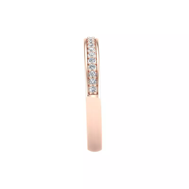 14K Rose Gold Amy Pave Band