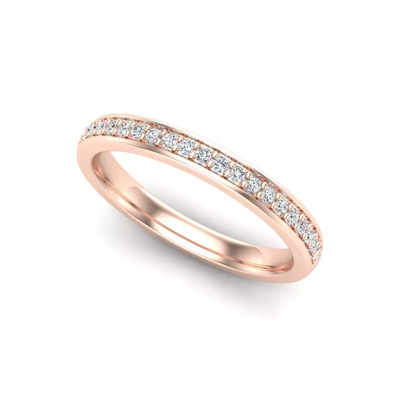 14K Rose Gold Amy Pave Band