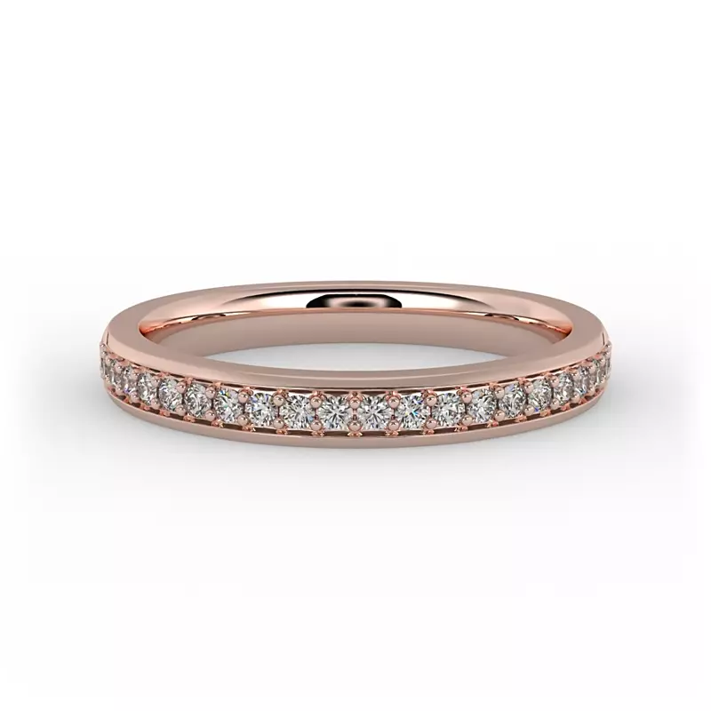 14K Rose Gold Amy Pave Band