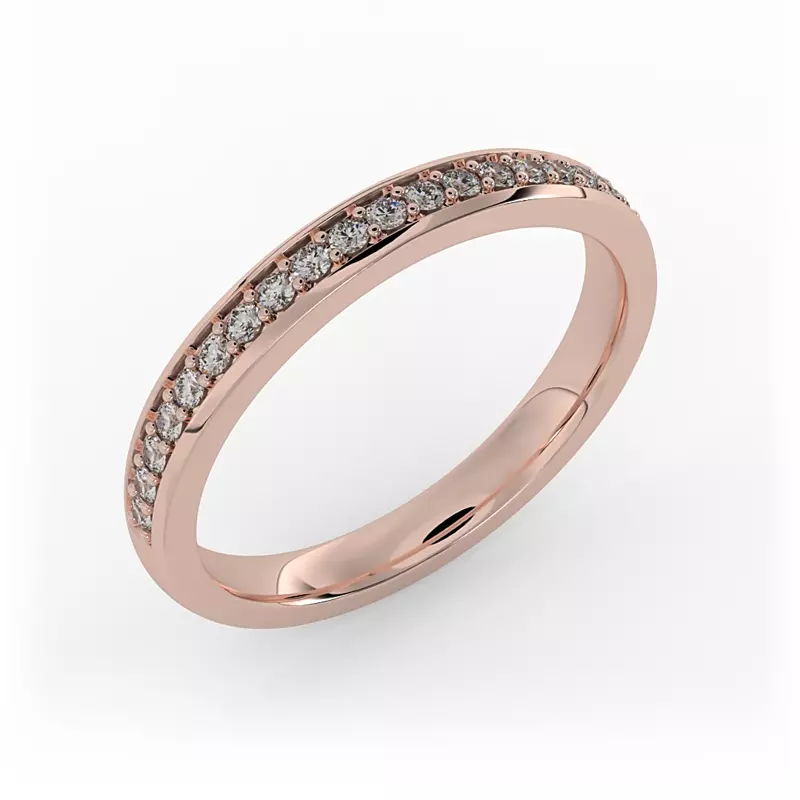 14K Rose Gold Amy Pave Band