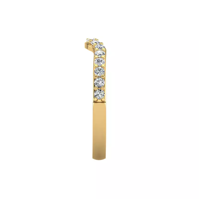 14K Yellow Gold Annie Pave Band