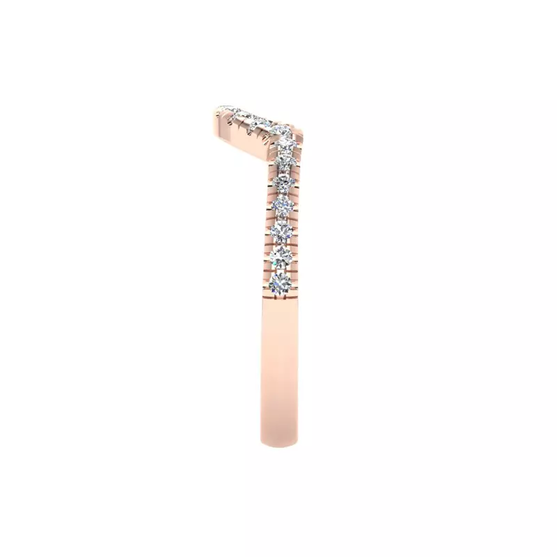 14K Rose Gold Lia Pave Band