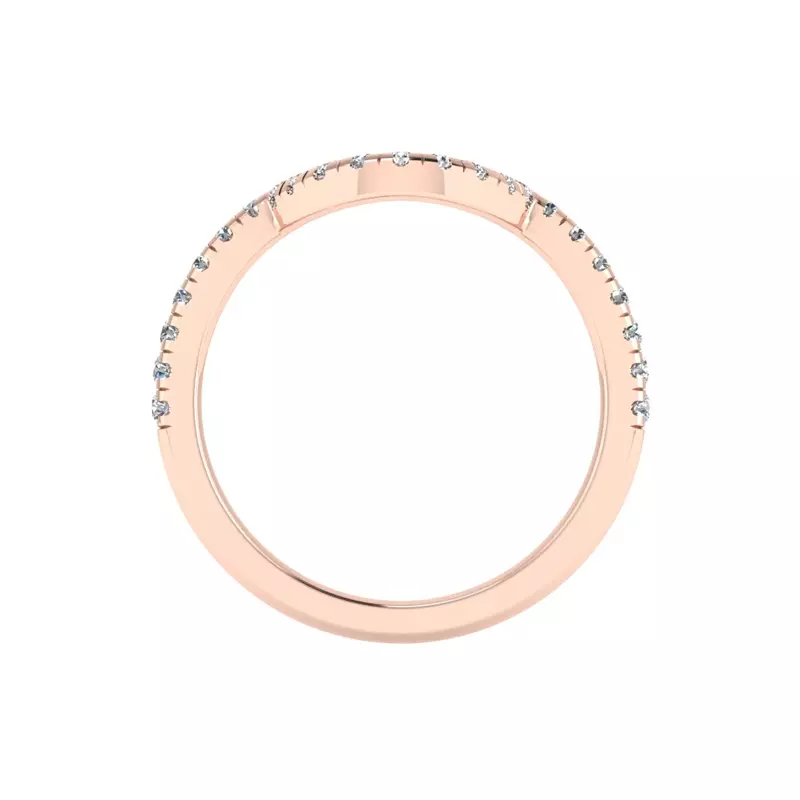 14K Rose Gold Lia Pave Band