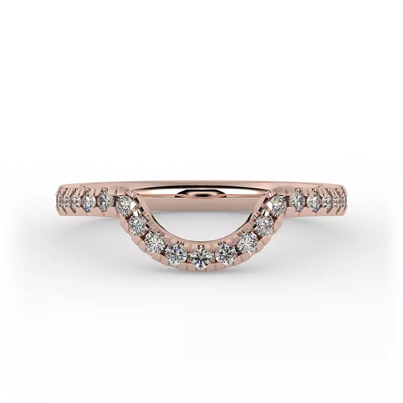 14K Rose Gold Lia Pave Band
