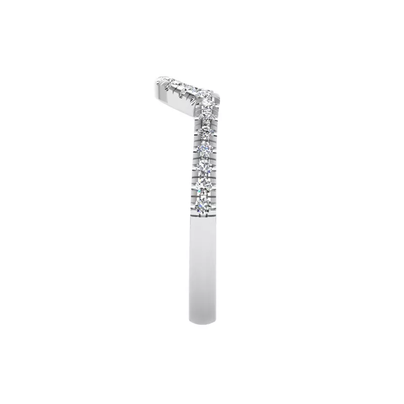 14K White Gold Lia Pave Band