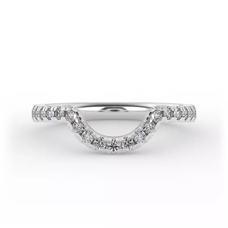 14K White Gold Lia Pave Band