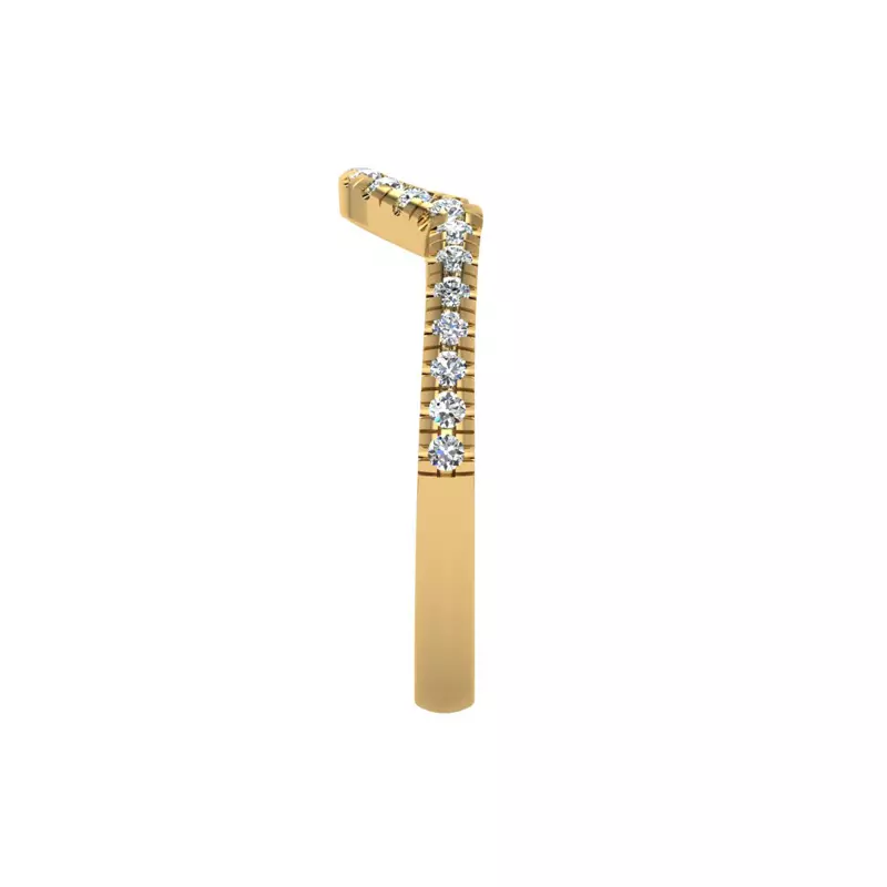18K Yellow Gold Lia Pave Band