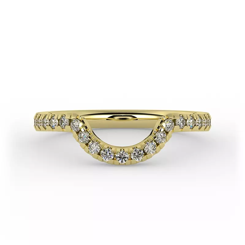 18K Yellow Gold Lia Pave Band