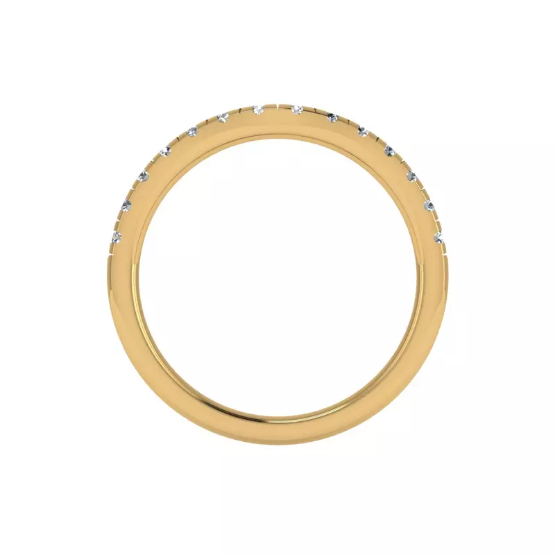 14K Yellow Gold Angelina Pave Band