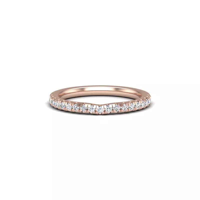 14K Rose Gold Emerson Pave Band