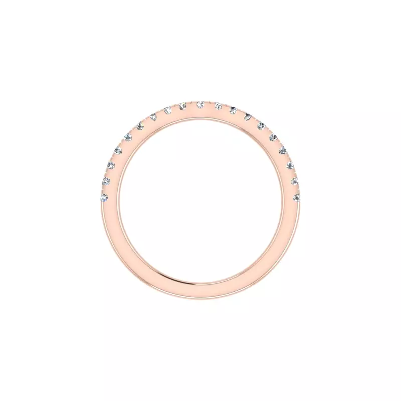 14K Rose Gold Emerson Pave Band
