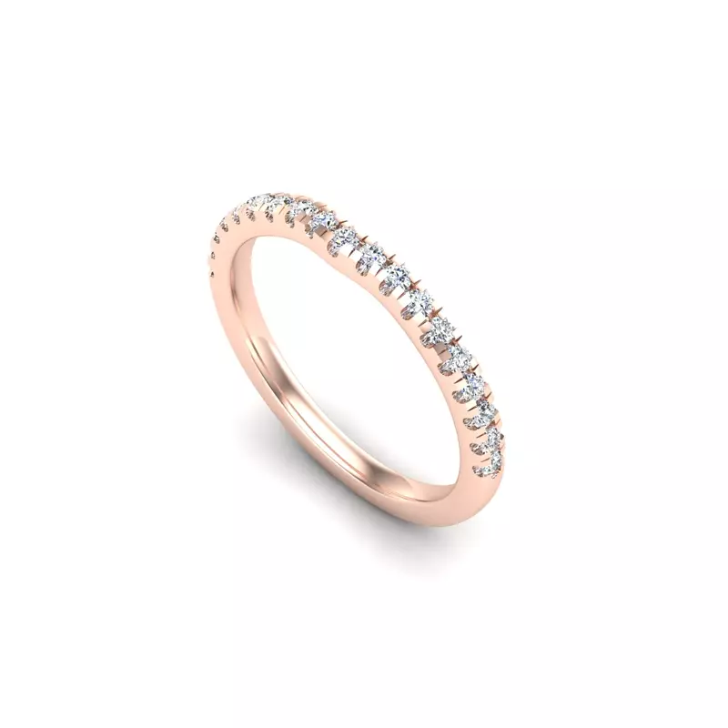 14K Rose Gold Emerson Pave Band