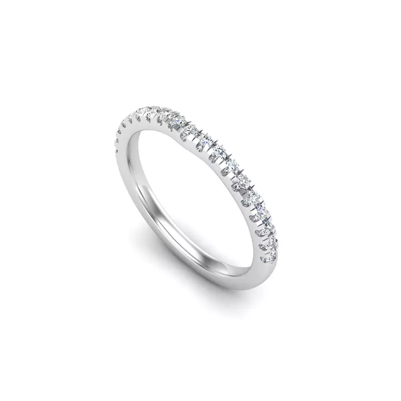 14K White Gold Emerson Pave Band
