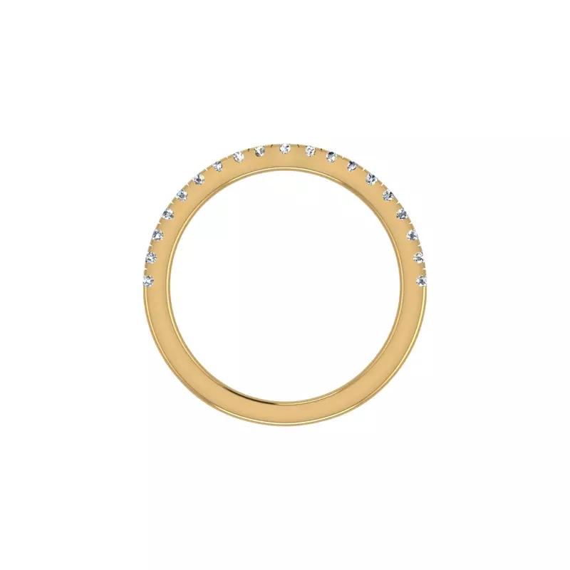 18K Yellow Gold Emerson Pave Band