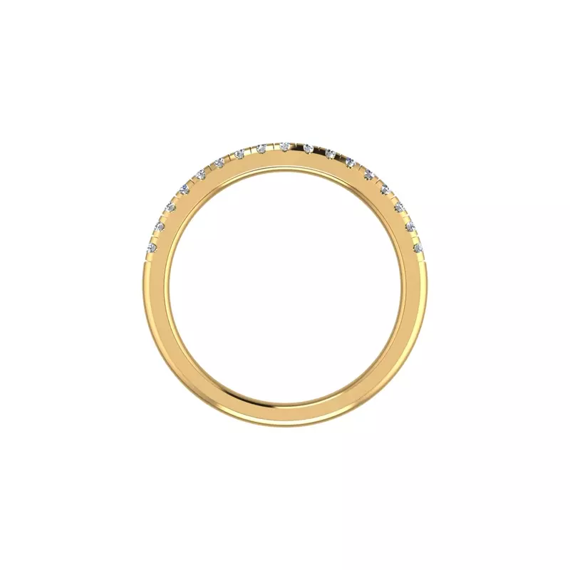18K Yellow Gold Cali Pave Band
