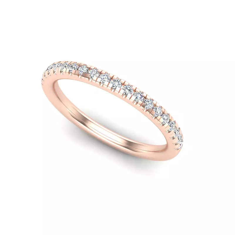 14K Rose Gold Maggie Pave Band